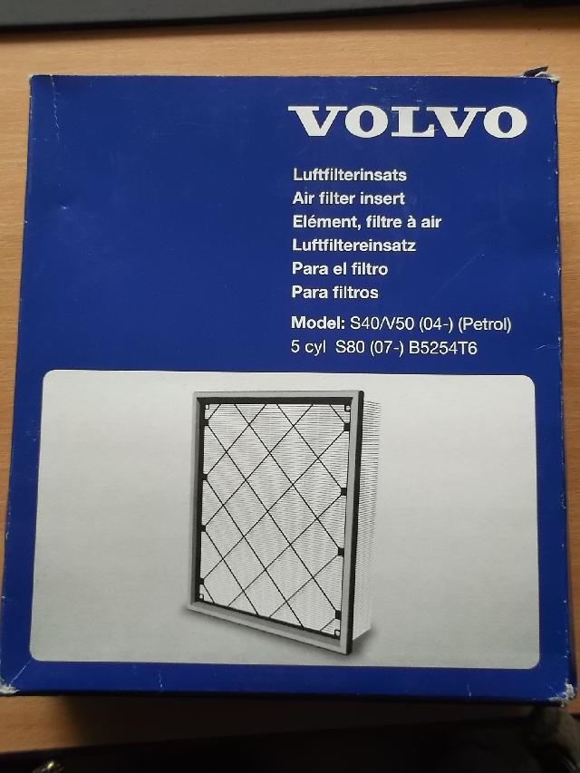 VOLVO V50 PETROL AIR FILTER 2004- PART NUMBER 30757155 GENUINE VOLVO